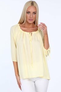 Yellow blouse with a
