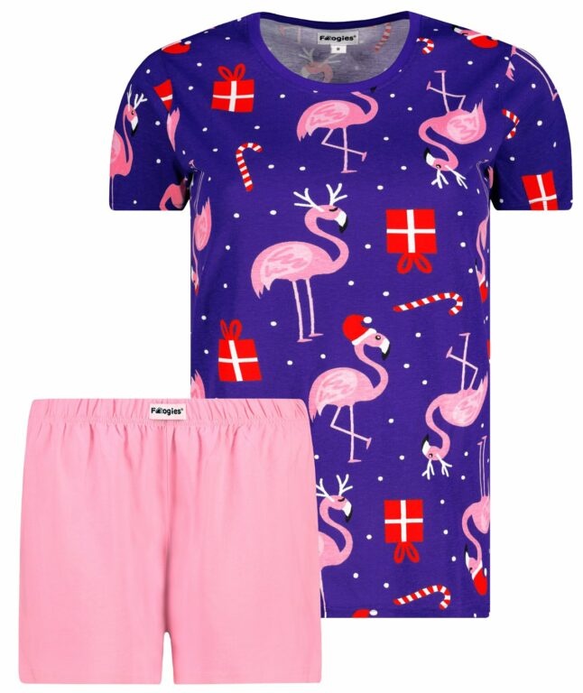 Dámske pyžamo Flamingo Christmas