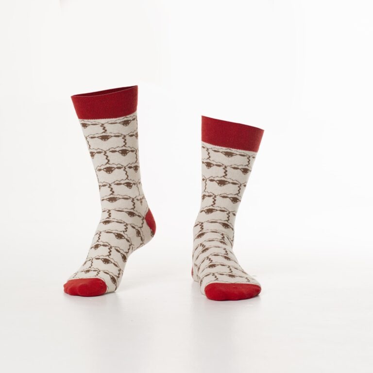 Béžové dámské ponožky s