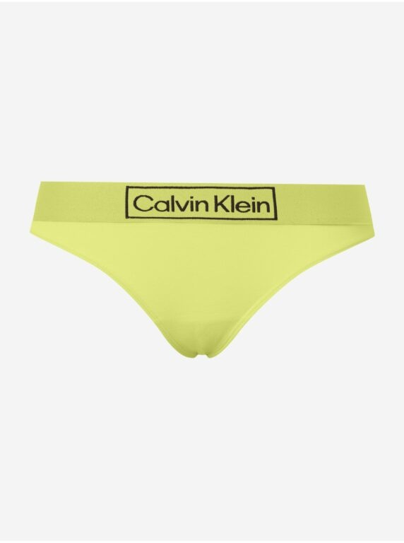 Neonově zelená tanga Calvin Klein