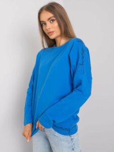 Dark blue women's blouse with