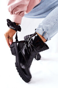 Women's Flat Boots Black