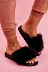 Women's Slides With Fur
