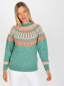 Classic mint sweater with RUE
