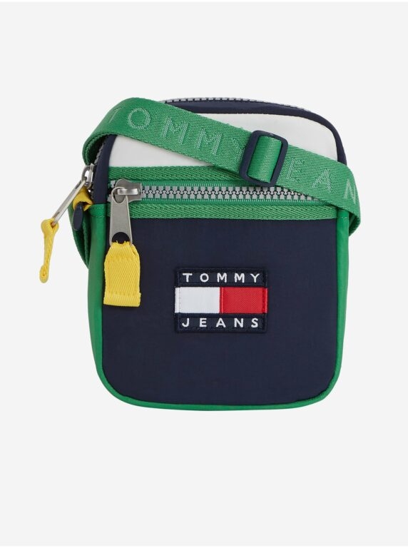 Zeleno-modrá pánská taška přes rameno Tommy