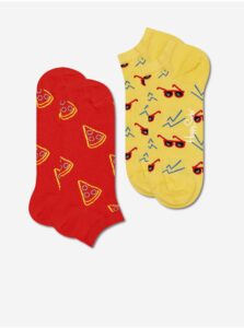 Happy Socks Sada dvou párů vzorovaných ponožek v červené