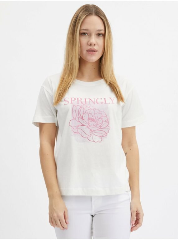 Orsay Krémové dámské tričko