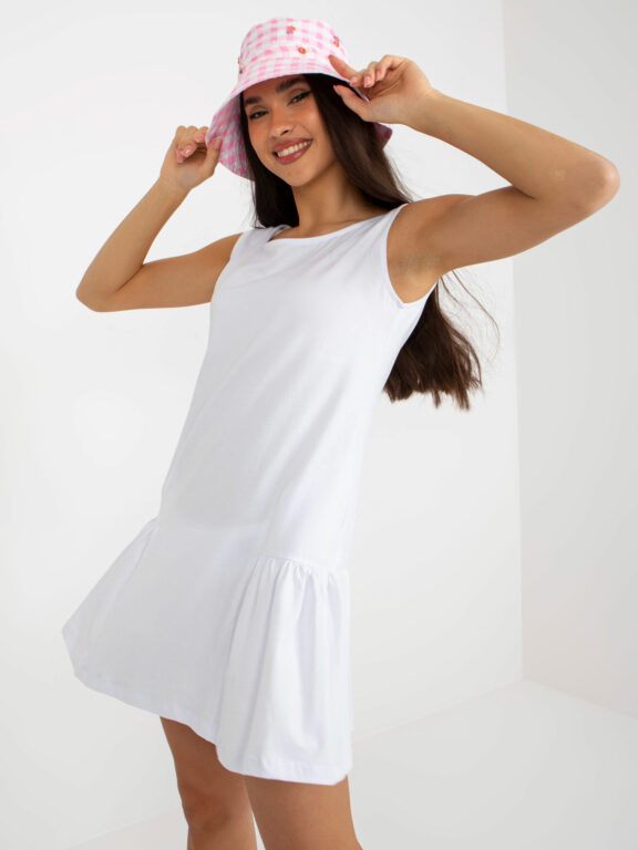 Základní bílé mini šaty