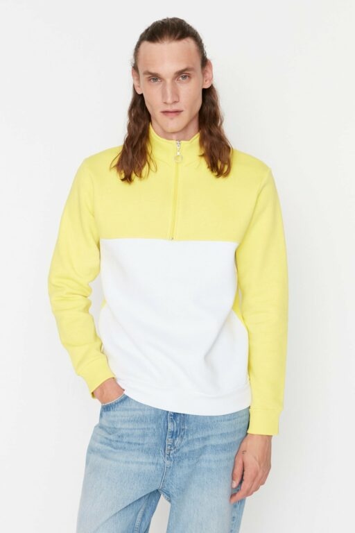 Trendyol Sweatshirt - Yellow -