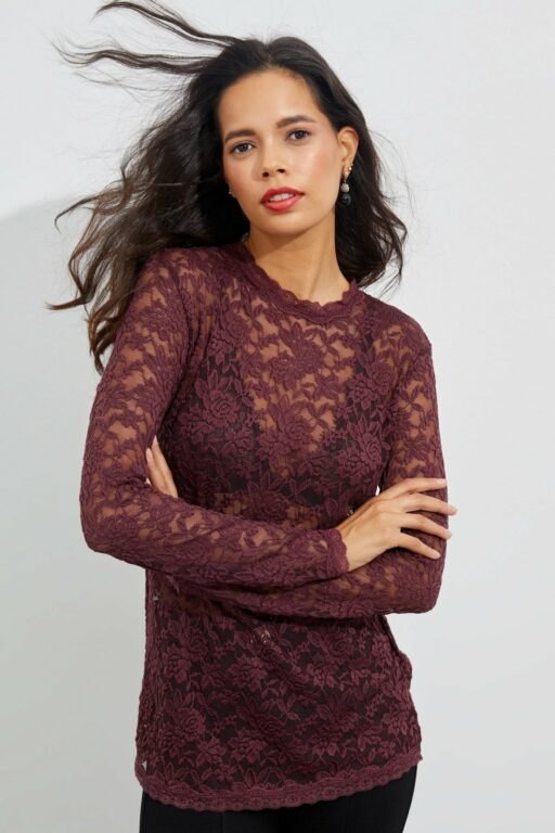Cool & Sexy Blouse - Burgundy