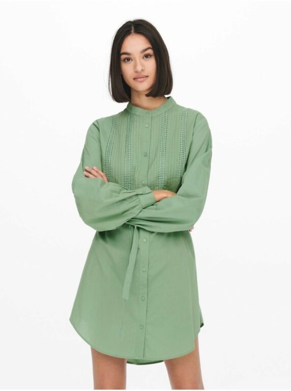 Zelené košilové šaty JDY Theodor