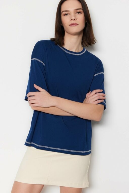 Trendyol T-Shirt - Navy blue