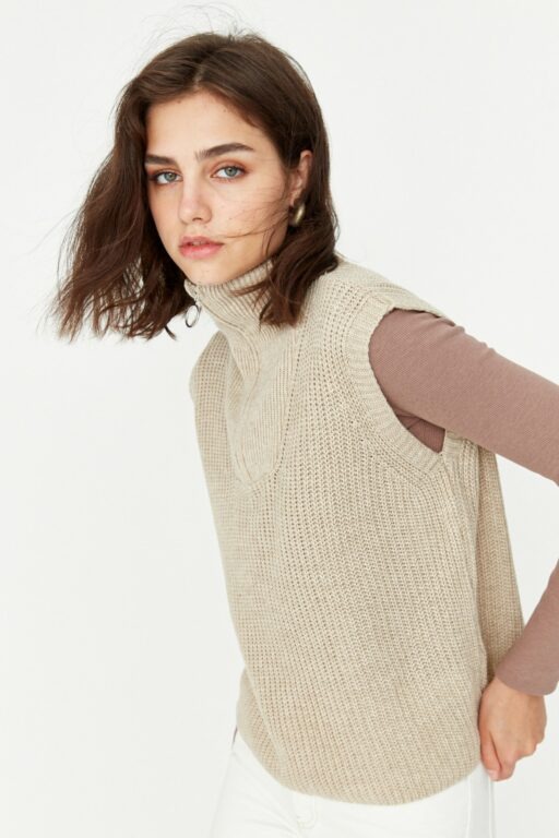 Trendyol Sweater Vest - Beige