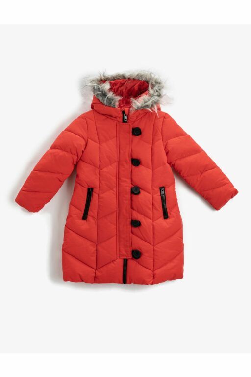Koton Winter Jacket - Red