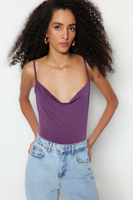 Trendyol Bodysuit - Purple -