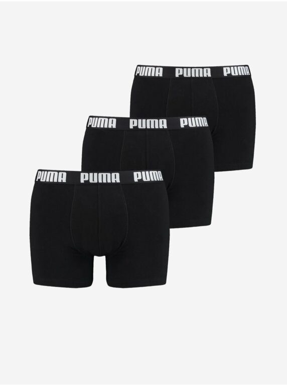 Sada tří pánských boxerek v černé barvě