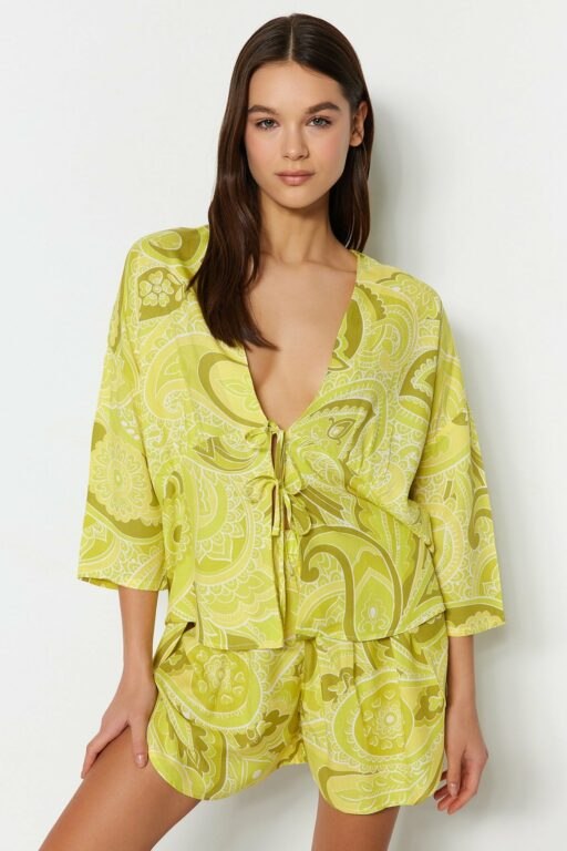 Trendyol Pajama Set - Yellow