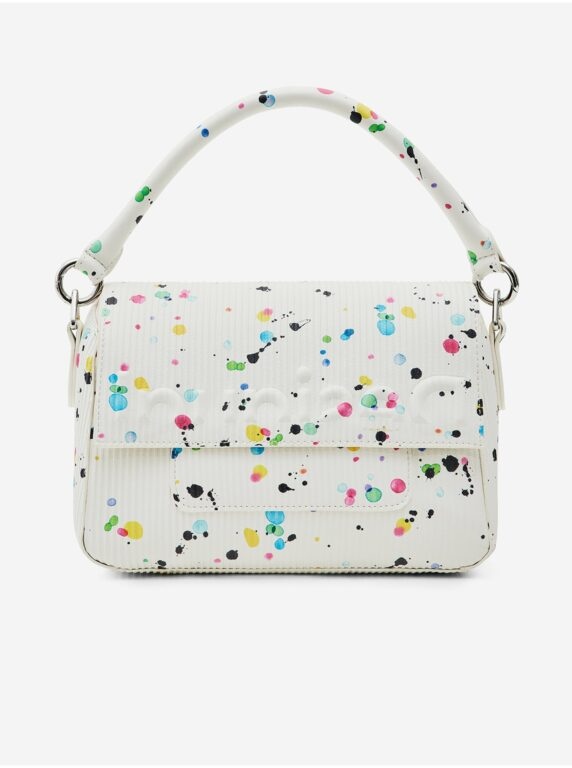 Bílá dámská vzorovaná kabelka Desigual Neon Art