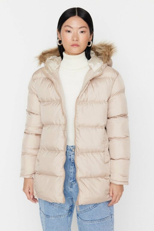 Trendyol Winter Jacket - Beige