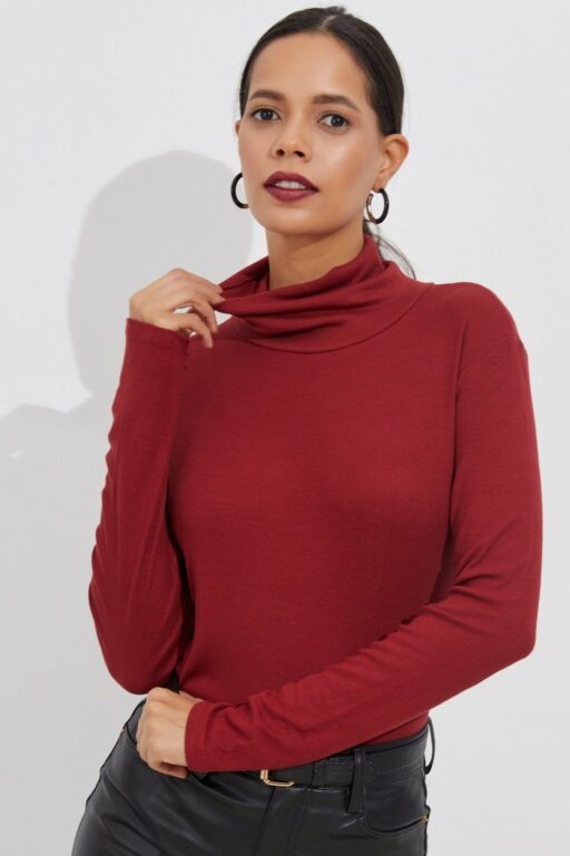 Cool & Sexy Blouse - Burgundy