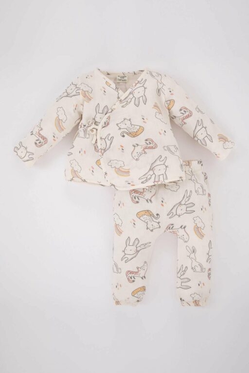 DEFACTO Baby Girl Patterned Long Sleeve Top