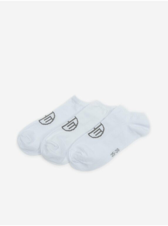 SAM73 Sada tří párů ponožek v bílé barvě
