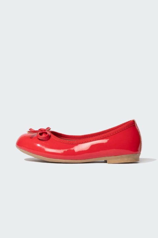 DEFACTO Girl's Flat Sole Red Faux
