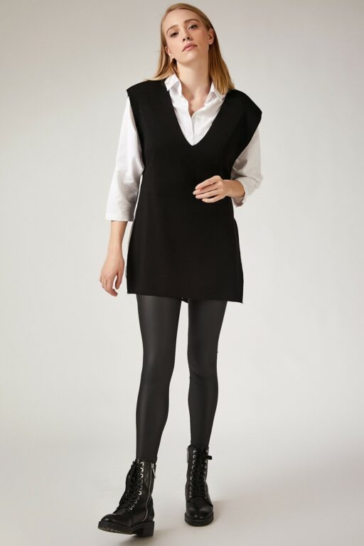 Happiness İstanbul Sweater Vest - Black