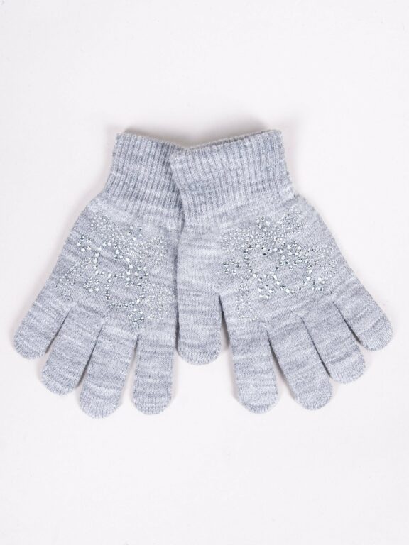Yoclub Kids's Girls' Five-Finger Gloves