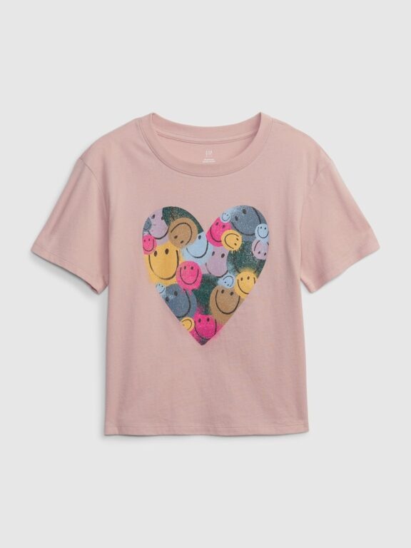 GAP Dětské tričko organic srdce