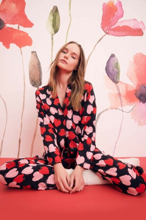 DEFACTO Fall In Love Valentine Regular Fit Pajama