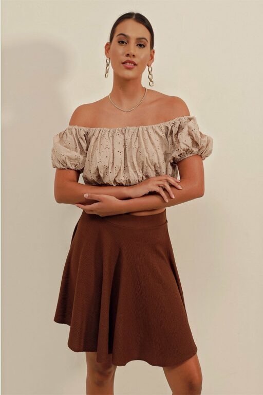 Bigdart Skirt - Brown