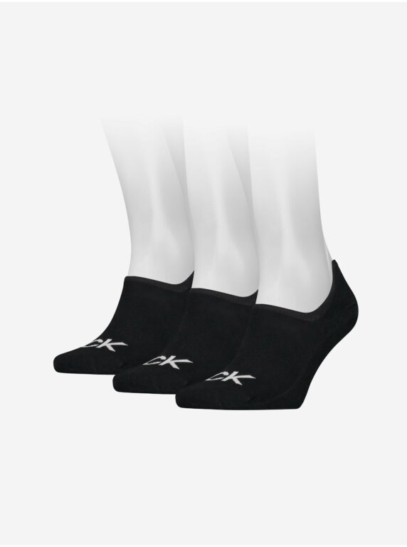 Sada tří párů pánských ponožek v černé barvě