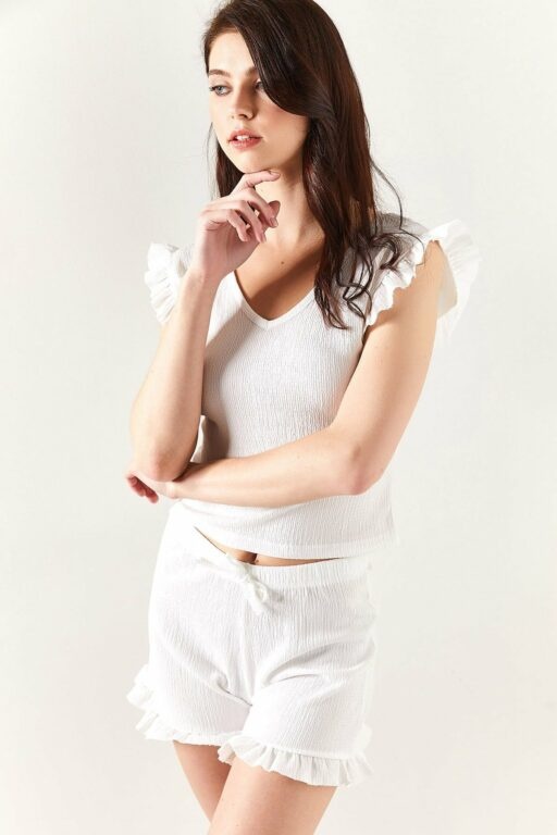 Olalook Pajama Set - White