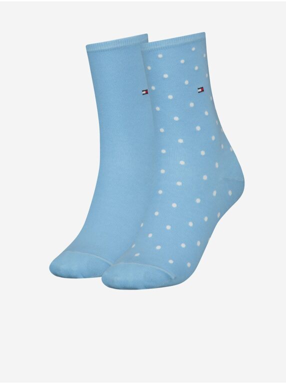 Sada dvou párů dámských ponožek v modré