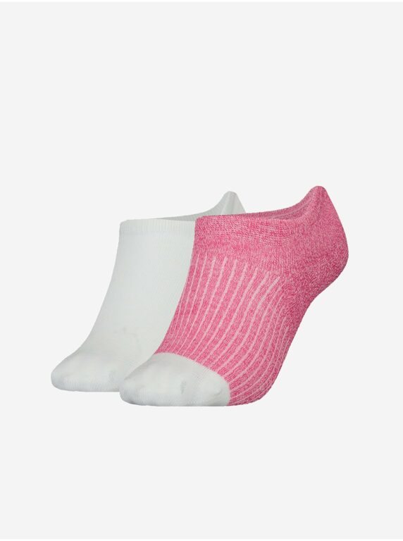 Tommy Hilfiger Sada dvou párů dámských ponožek v bílé
