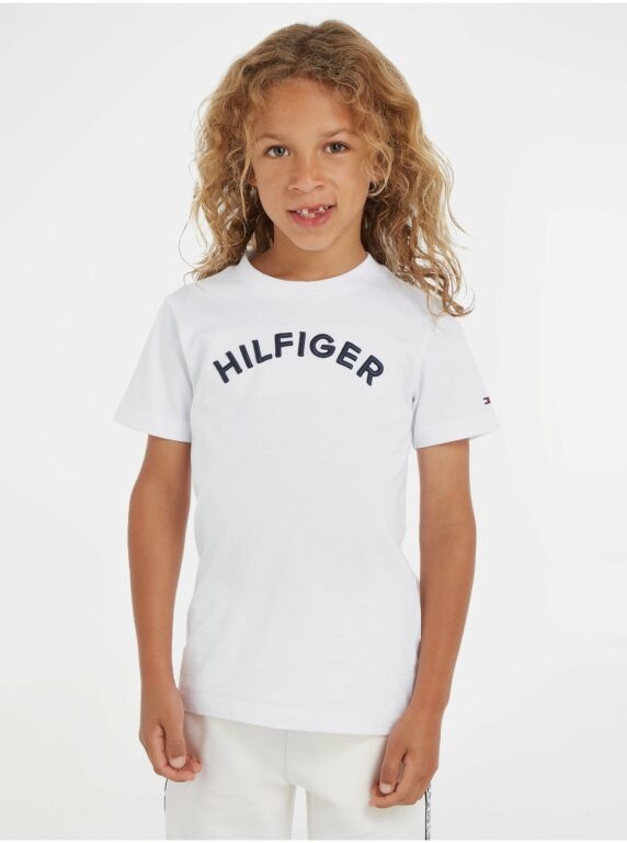 Bílé klučičí tričko Tommy Hilfiger