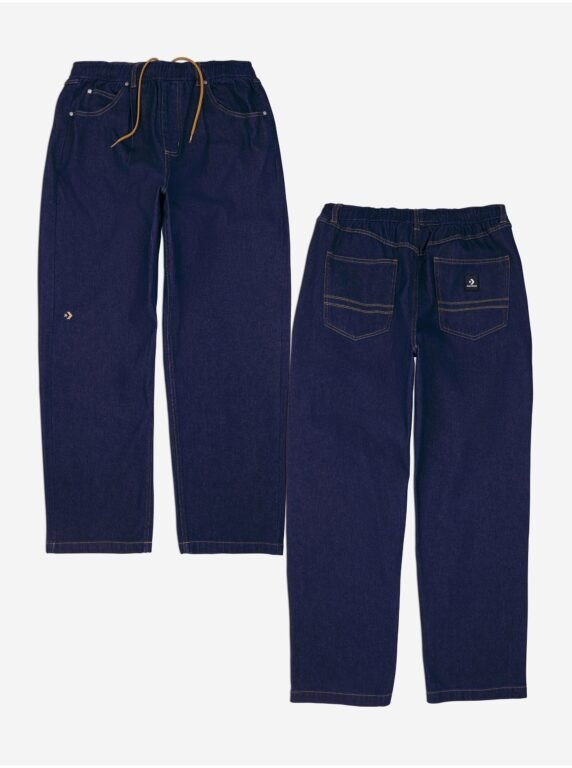 Tmavě modré pánské straight fit džíny