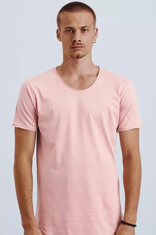 Růžové pánské tričko