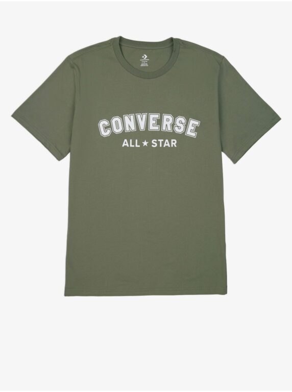 Khaki unisex tričko Converse Go-To All