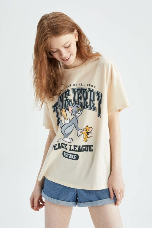 DEFACTO Oversized Short Sleeve Tom And