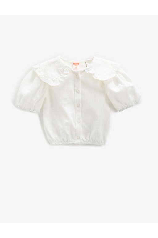 Koton Baby Girl Shirt Crop Baby Collar