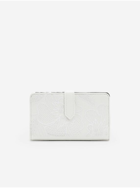 Bílá dámská květovaná peněženka Desigual Alpha
