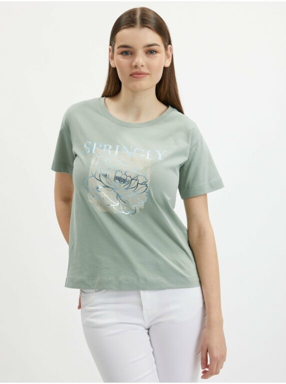 Orsay Světle zelené dámské tričko
